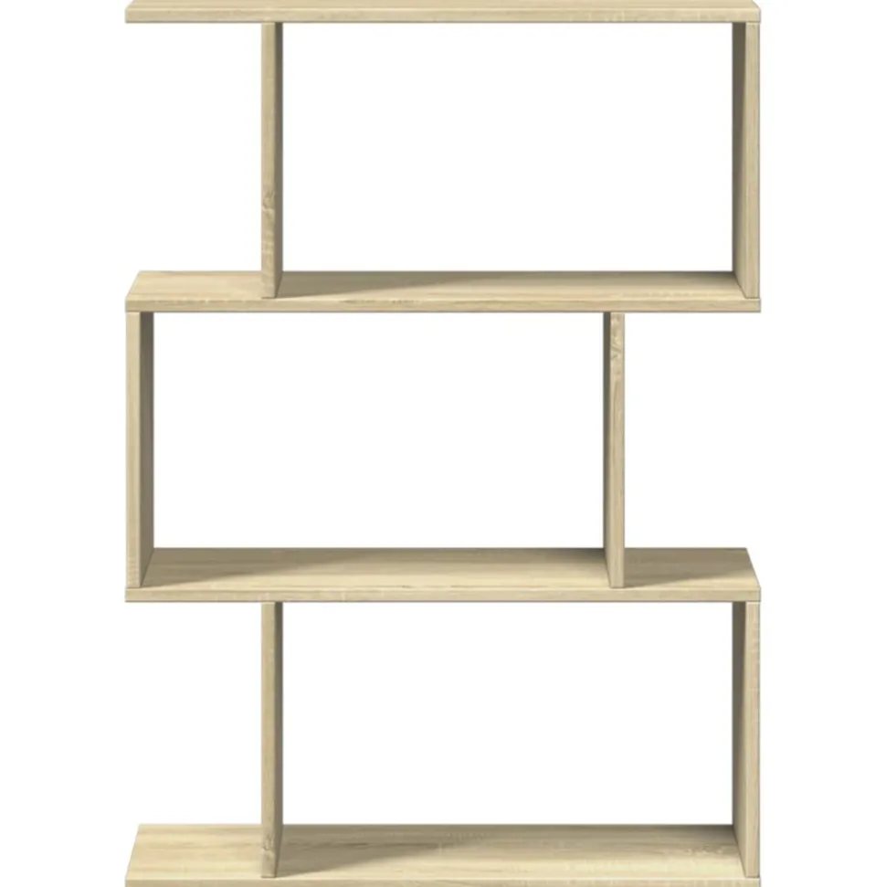 VIDAXL - Étagère séparatrice de pièce 3 niveaux chêne sonoma 70x24x97 cm