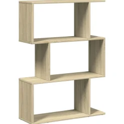 VIDAXL - Étagère séparatrice de pièce 3 niveaux chêne sonoma 70x24x97 cm