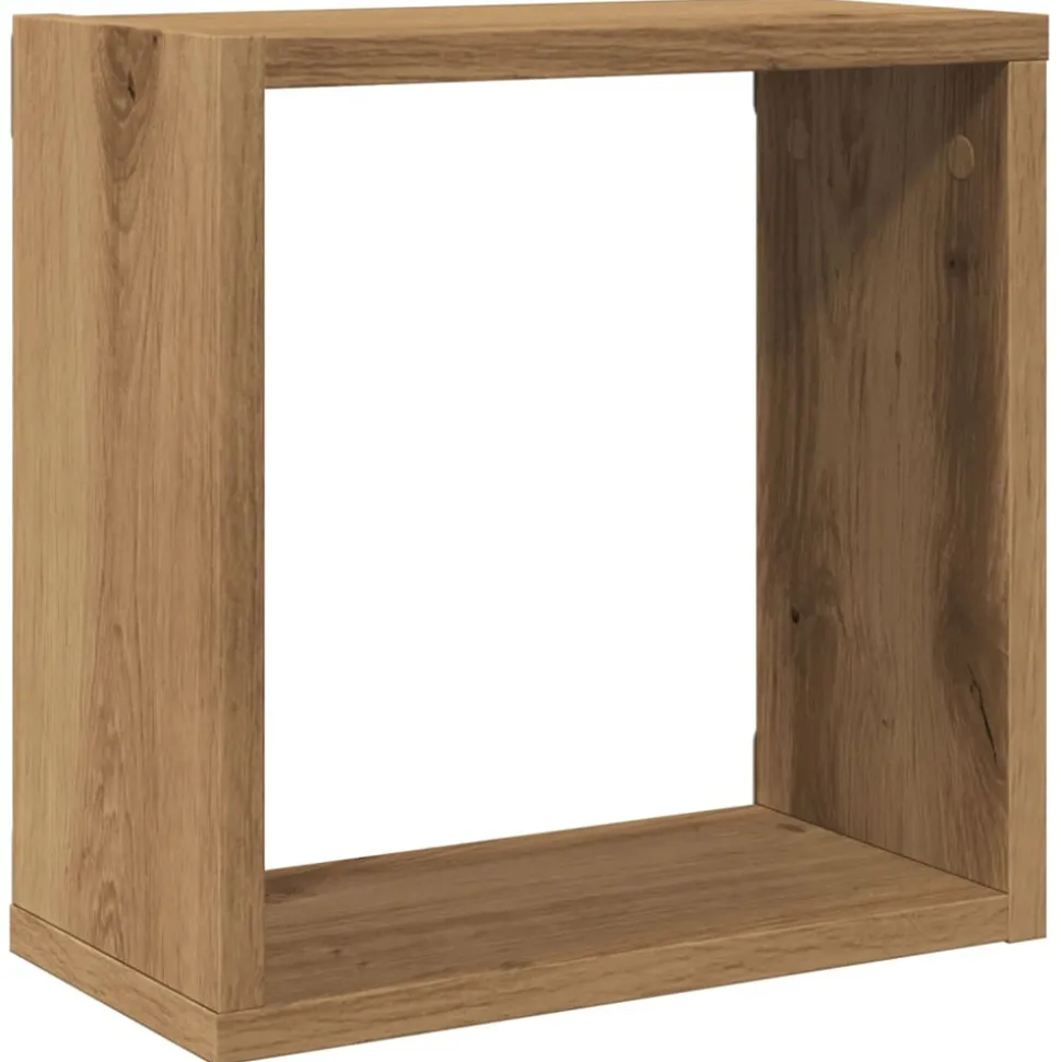 VIDAXL - Étagères cube murales 4 pcs chêne artisanal bois d'ingénierie