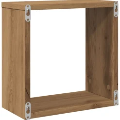 VIDAXL - Étagères cube murales 4 pcs chêne artisanal bois d'ingénierie