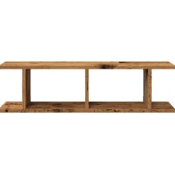 VIDAXL - Étagères murales 2 pcs vieux bois 75x18x20 cm bois d'ingénierie