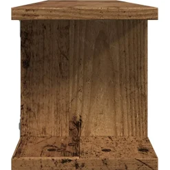 VIDAXL - Étagères murales 2 pcs vieux bois 75x18x20 cm bois d'ingénierie