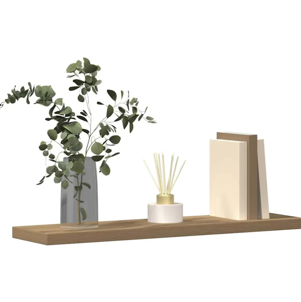 VIDAXL - Étagères murales 4 pcs chêne artisanal 40x10x1,5 cm