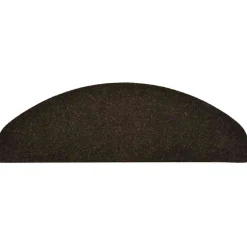 VIDAXL - Tapis d'escalier auto-adhésifs 5 pièces 65 x 21 x 4 cm marron foncé demi-rond grand