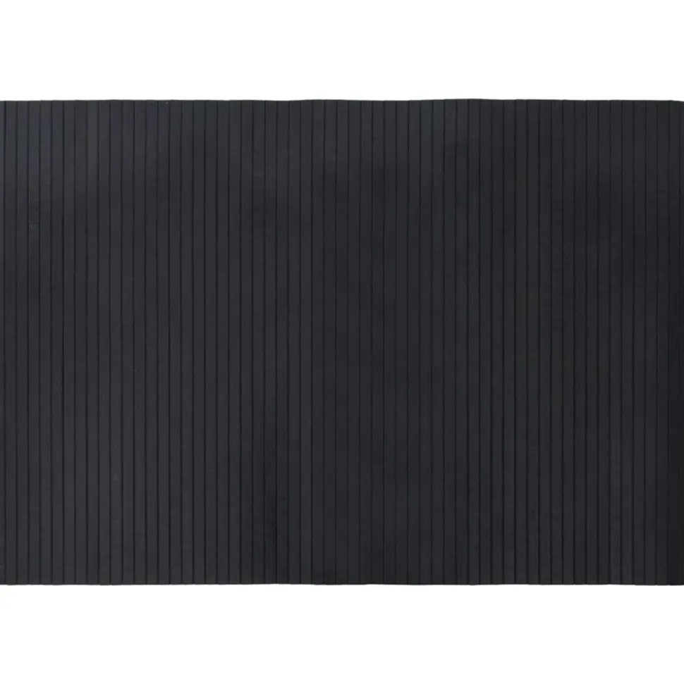 VIDAXL - Tapis rectangulaire noir 70x100 cm bambou