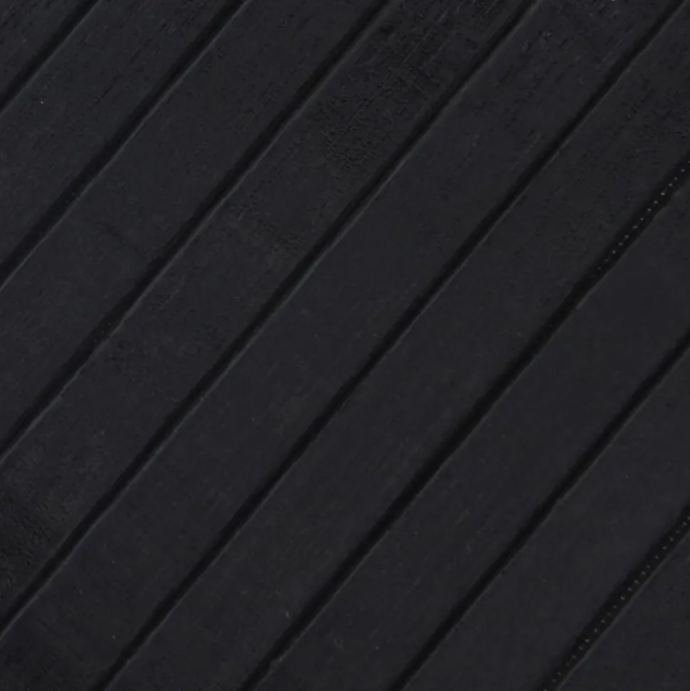 VIDAXL - Tapis rectangulaire noir 70x100 cm bambou