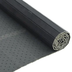 VIDAXL - Tapis rectangulaire gris 60x400 cm bambou