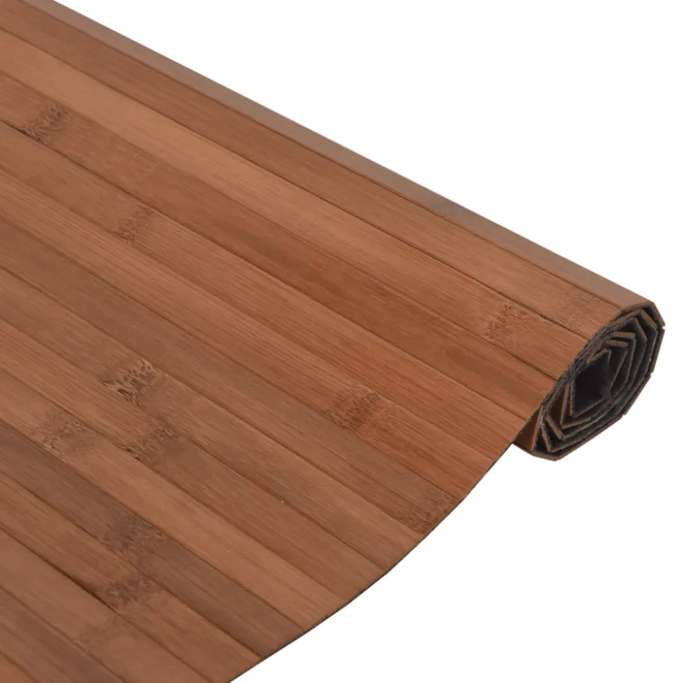 VIDAXL - Tapis rectangulaire marron 60x100 cm bambou