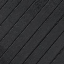 VIDAXL - Tapis rond gris 80 cm bambou