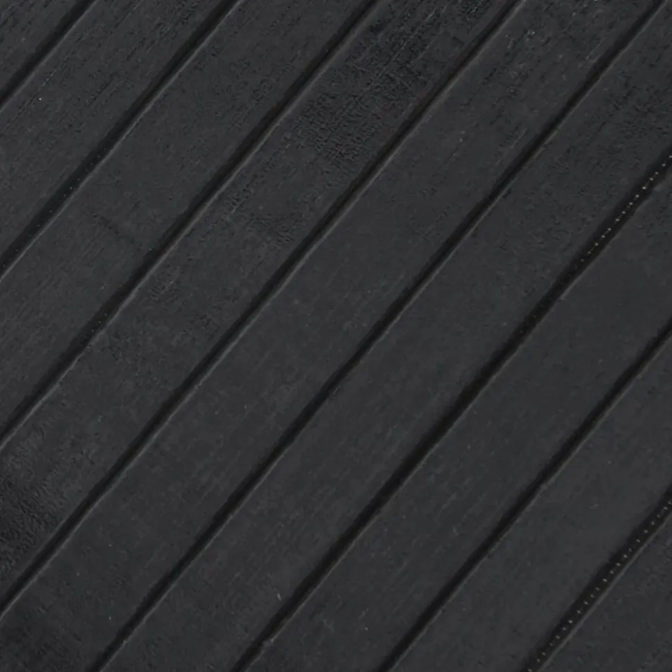 VIDAXL - Tapis rond gris 80 cm bambou