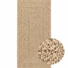 VIDAXL - Tapis zizur 60x110 cm aspect de jute intérieur et extérieur