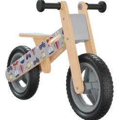 VIDAXL - Vélo d'équilibre pour enfants imprimé gris
