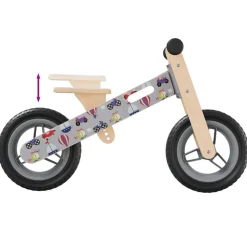 VIDAXL - Vélo d'équilibre pour enfants imprimé gris