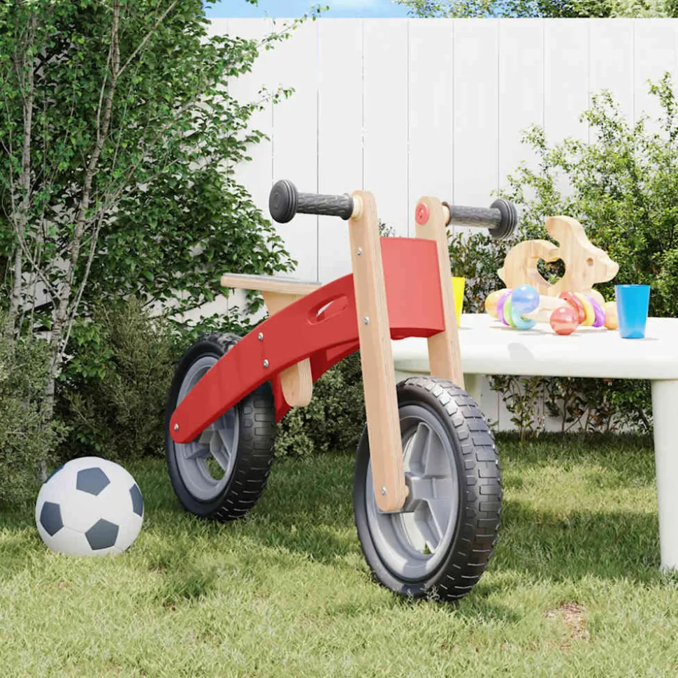 VIDAXL - Vélo d'équilibre pour enfants rouge