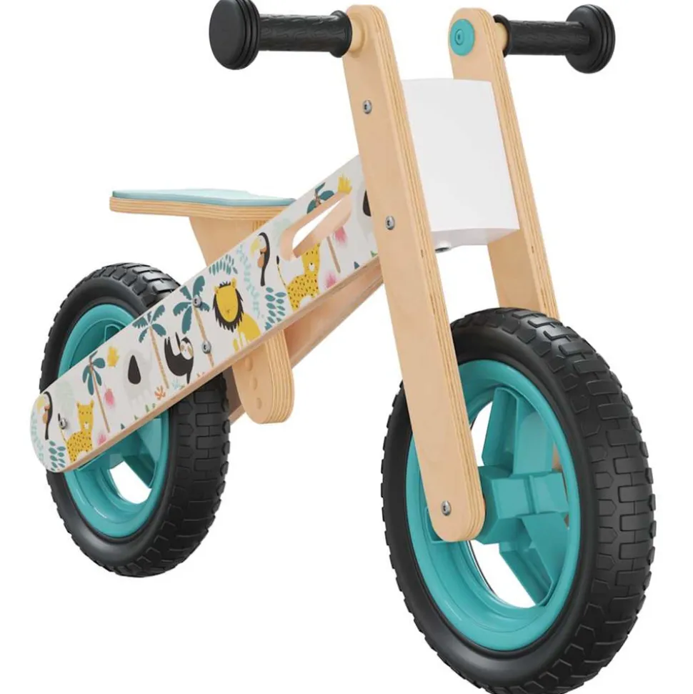 VIDAXL - Vélo d'équilibre pour enfants imprimé bleu