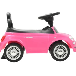 VIDAXL - Voiture à chevaucher fiat 500 rose
