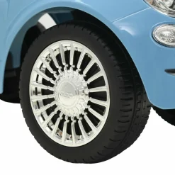 VIDAXL - Voiture à chevaucher fiat 500 bleu