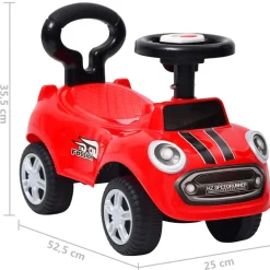 VIDAXL - Voiture à pédales rouge