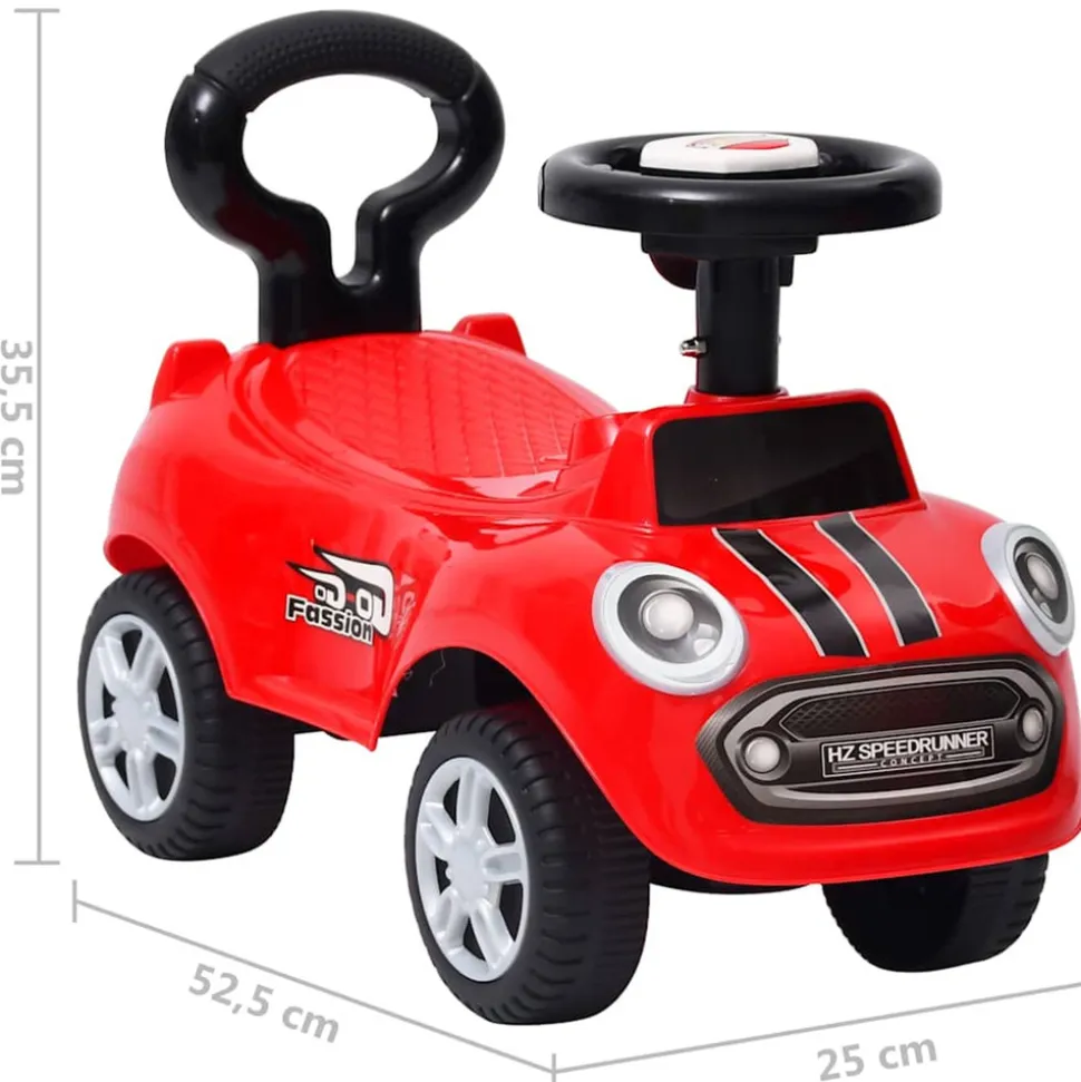 VIDAXL - Voiture à pédales rouge