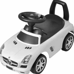 VIDAXL - Voiture à pousser par pieds pour enfants blanc