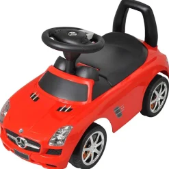 VIDAXL - Voiture à pousser par pieds pour enfants rouge