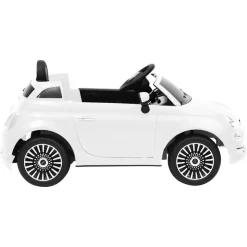 VIDAXL - Voiture électrique pour enfants fiat 500 blanc