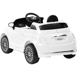VIDAXL - Voiture électrique pour enfants fiat 500 blanc