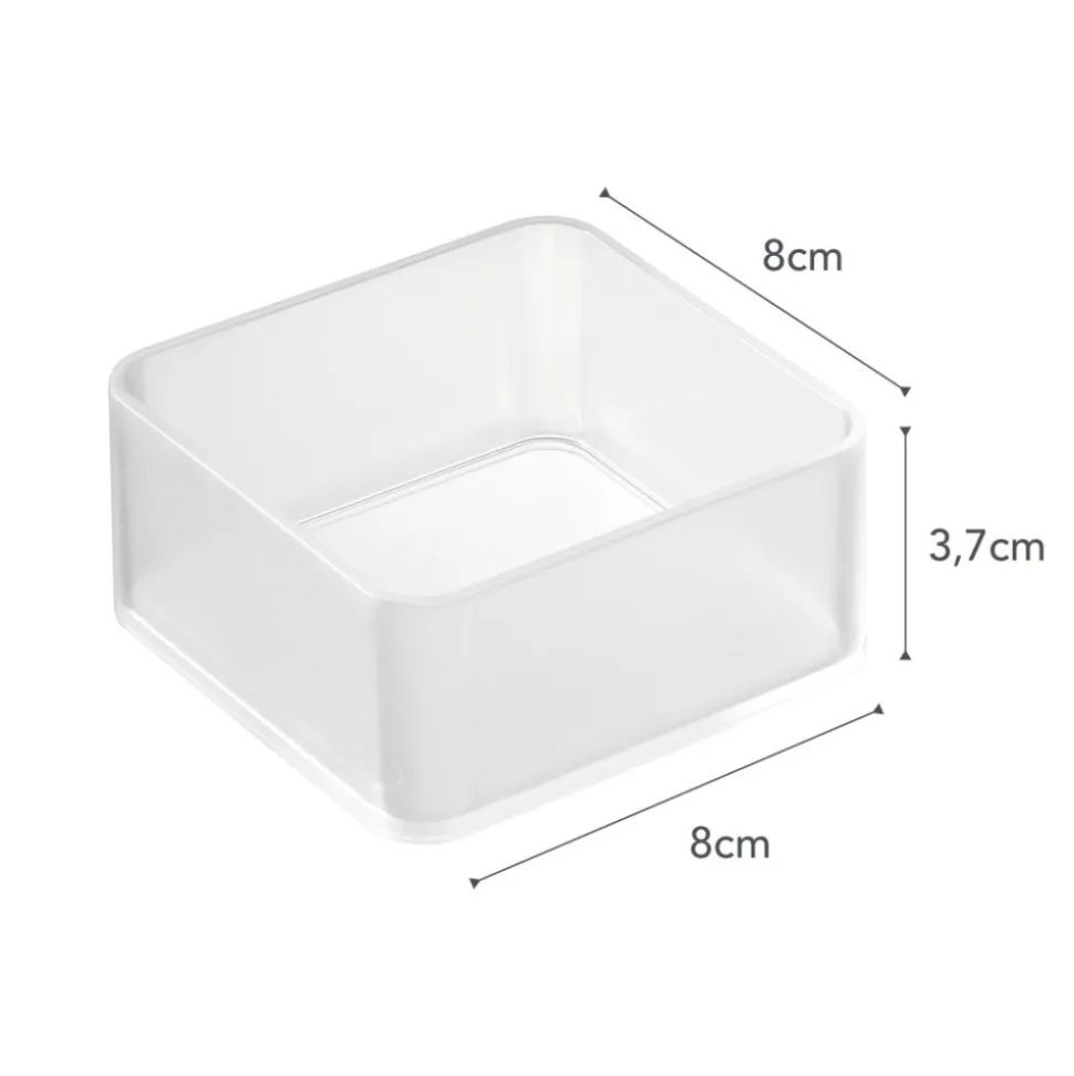 YAMAZAKI - Set de 2 rangements empilables tower 8 x 8 x 3,7 cm