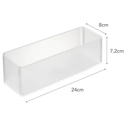 YAMAZAKI - Set de 2 rangements empilables tower 24 x 8 x 7,2 cm