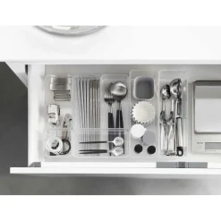 YAMAZAKI - Set de 2 rangements empilables tower 24 x 8 x 7,2 cm