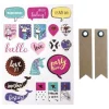 YOUDOIT - 70 stickers summer mix + 20 étiquettes kraft fanion