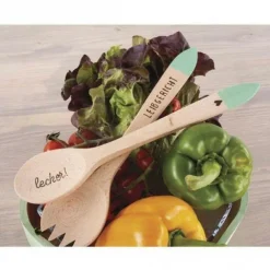 YOUDOIT - Coffret pyrogravure + couverts à salade bois à décorer