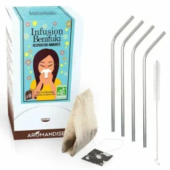 YOUDOIT - Tisane benifuki 18 sachets + 4 pailles en inox