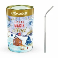 YOUDOIT - Tisane bio magie de noël + 4 pailles en inox