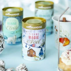 YOUDOIT - Tisane bio magie de noël + 4 pailles en inox
